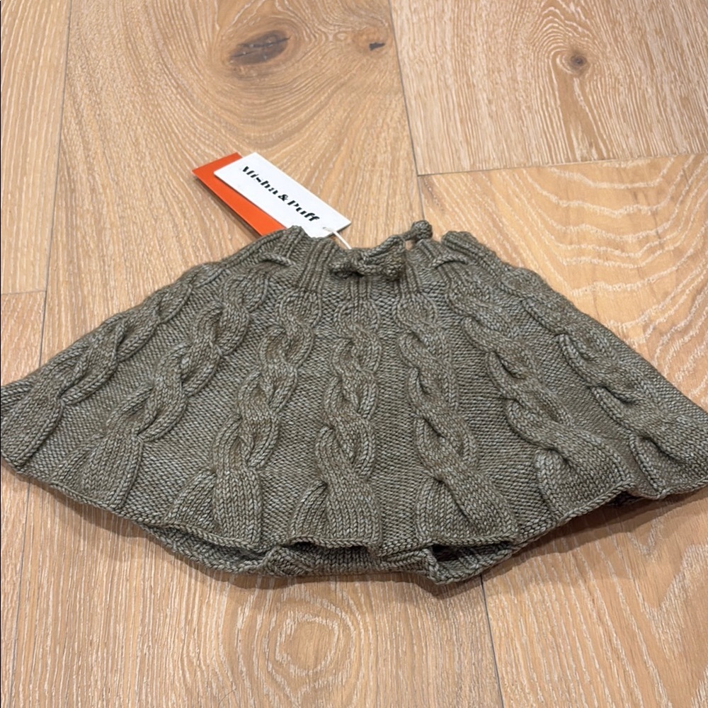 NWT Misha & Puff Cable Skating Skirt in Seal Gray Sz 4y - Picture 2 of 7